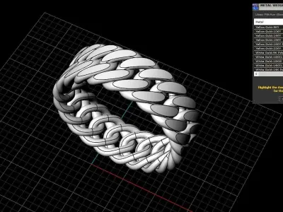 Cuban ring model 252 3D print model