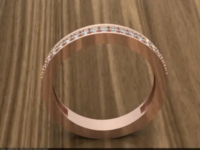 Diamond Jewelry Ring 3D print model 22