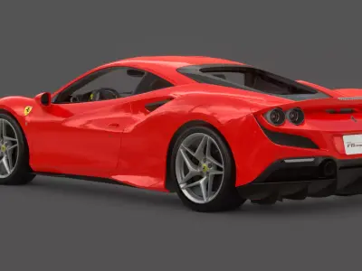 2020 Ferrari F8 Tributo 3D Model Twin Turbo V8 Ferrari Heritage  3D model