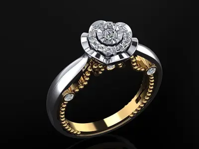 Women Ring 12 3D print model