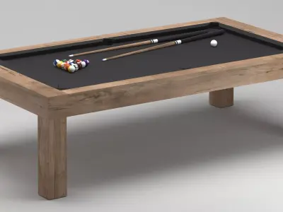 James Perse Billard Pool Table 3D model