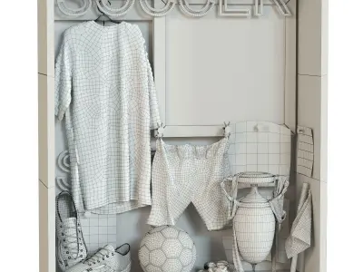 Football Set 3D model