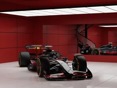 F1 Model 2022 Redbull Low-poly 3D model