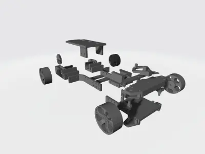 rc car base chassis 3D print model