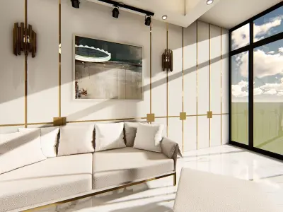 LUXURY LIVING ROOM 3D model