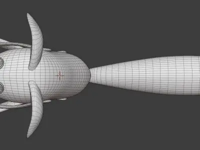 Stuffed Fox Low-poly 3D model