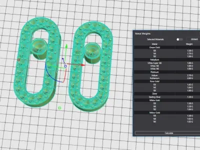 Earring Messika - Move Uno 3D print model