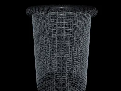 Metal round coffee tables Free low-poly 3D model