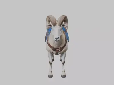 Ram Goat Animal Low-poly 3D model