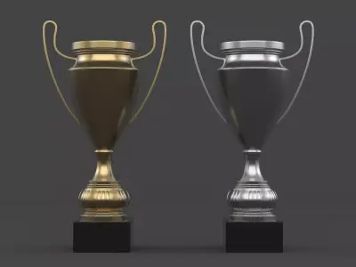Trophy Cups 3D model 56