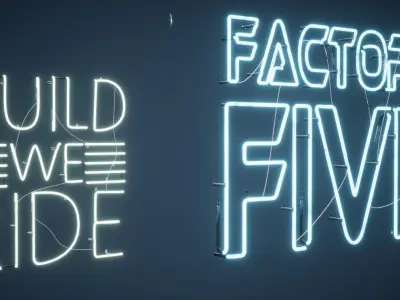Neon Signs Game Ready Low-poly 3D model