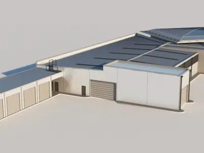 Volkswagen office building 3D model