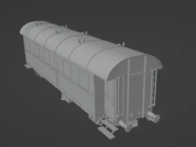 H0 1-87 scale passenger car Bi-29 Donnerbuechse 3D print model