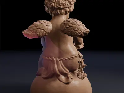 Angel reading a book 3D print model