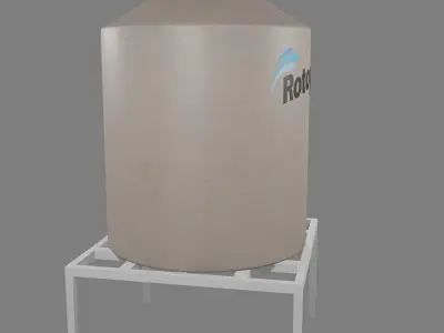 Tinaco Rotoplas 1100Litros Low-poly 3D model