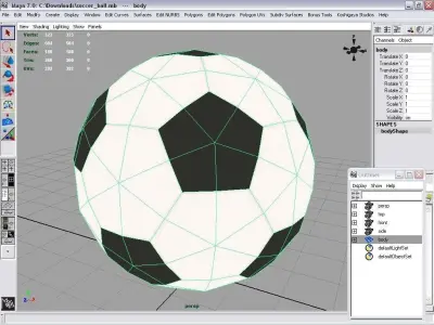 soccer ball Free low-poly 3D model