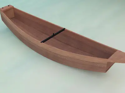 Old Ship Low-poly 3D model