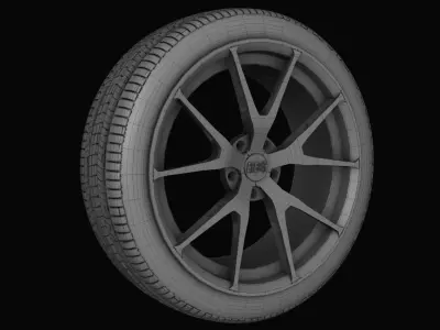 BBS wheel 3D model