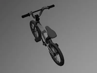 Basic Bicycle Model for Maya Low-poly 3D model