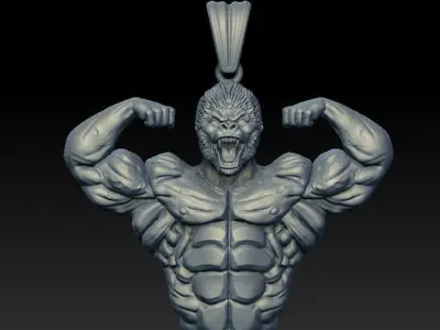King Kong Pendant  3D model