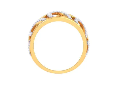 Ladies diamond ring 3D print model 5