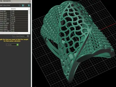 STL 3DM Women Ring Womens Ring Diamonds With Stone Model DP1606 3D print model