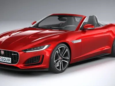 Jaguar F-Type R Dynamic Convertible 2021 3D model