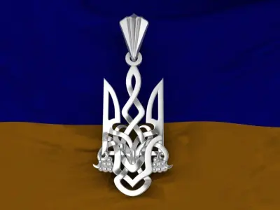 Ukrainian Trident 3D print model