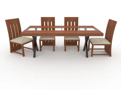 Dining Set 2 3D model