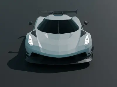 Koenigsegg Jesko Low-poly 3D model