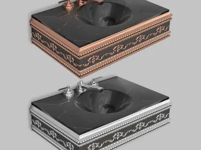 Classic Wash Basin 8 3D model