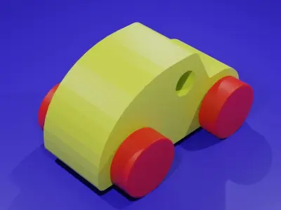 Bettle toy car 3D model