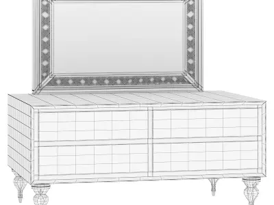 Viola dresser by elve luxury 3D model