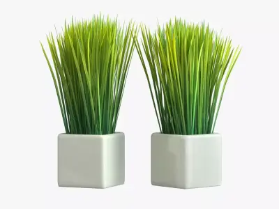 Kit Capim Artificial 3D model