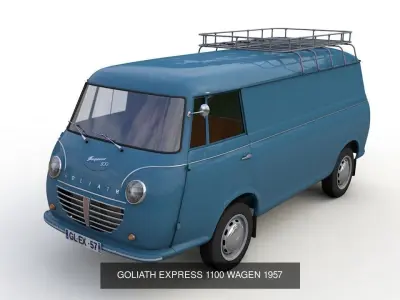 GOLIATH EXPRESS 1100 1957 3D Model Collection 3D Model Pack