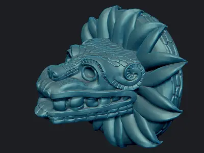 Quetzalcoatl - Aztec Deity 3D print model