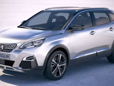 Peugeot 3008 2019 3D model