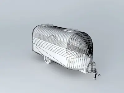 Airstream 50s Silver Streak Dummy Free 3D model