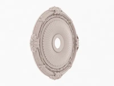 Classic Ceiling Medallion 16 3D model