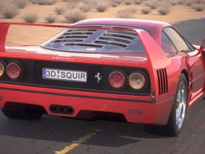 Ferrari F40 1987 3D model