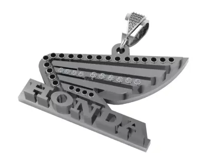 Honda Wings Pendant 3D PRINTABLE MODEL  3D print model