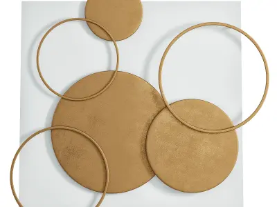 Uttermost Adagio Disk Wall Decor 3D model