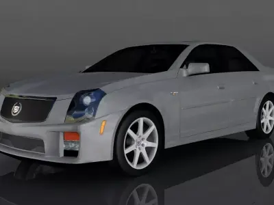 Cadillac cts-v Low-poly 3D model