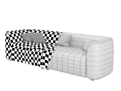 Leathaire Luxury Designer Sofa 3D model