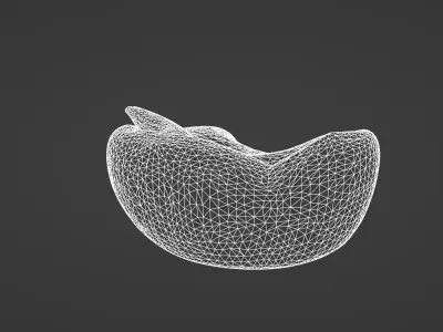 Modern Designer Sofa with Bold Textures and Colors   3D model