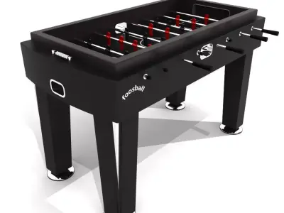 Foosball soccer table 3D model
