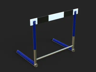 Track Hurdles Low-poly 3D model