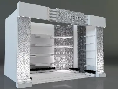 Booth Exhibition Stand a288 3D model
