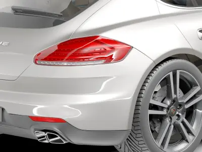 Porsche Panamera Turbo S 2014 3D model