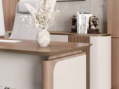 Boss Desk - Office Furniture 27 3D model